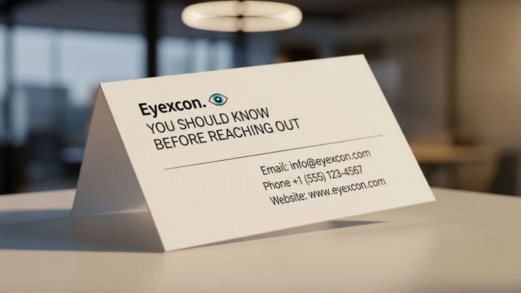 Your Go-To Guide for Eyexcon Contact Info: Phone Numbers, Emails, and More!